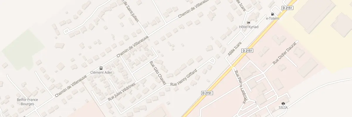 Plan du 103B Che de Villeneuve à Bourges