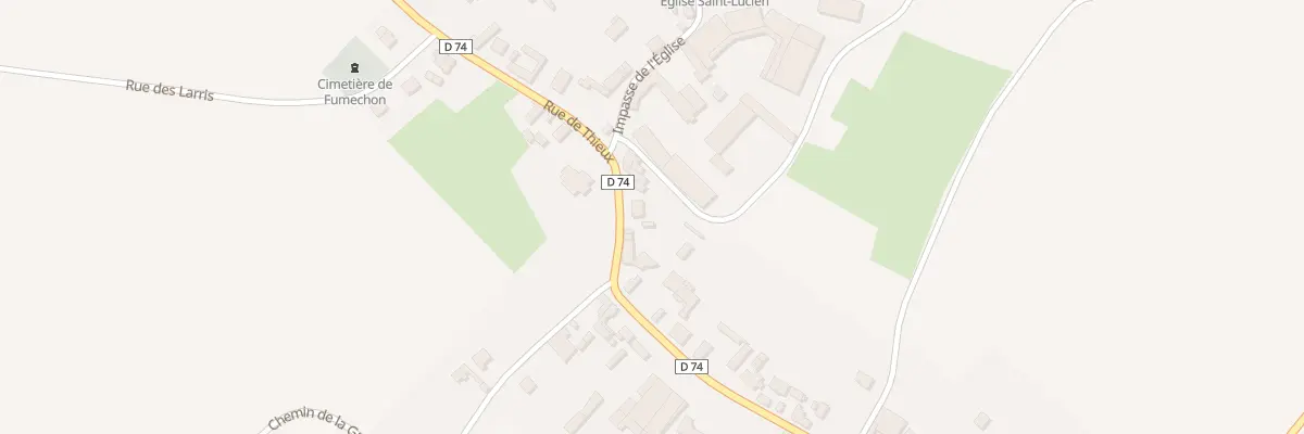 Plan du 176 Rue de Thieux à Catillon-Fumechon