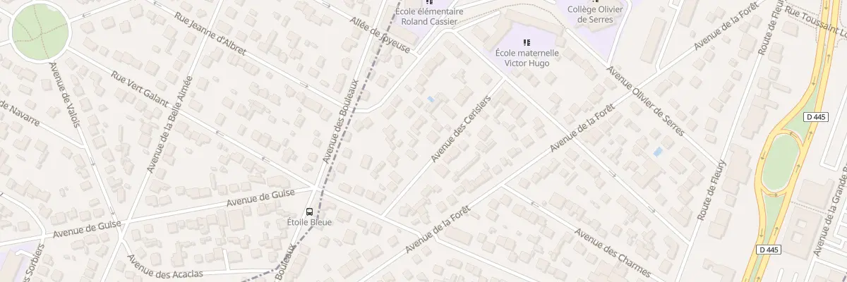 Plan du 16 Av des Cerisiers à Viry-Châtillon