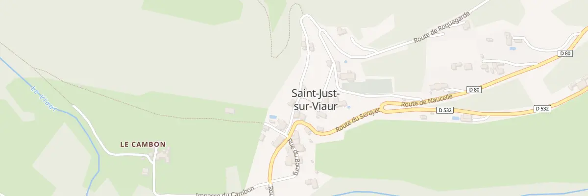 Plan du 5012 Saint Just sur Viaur à Saint-Just-sur-Viaur