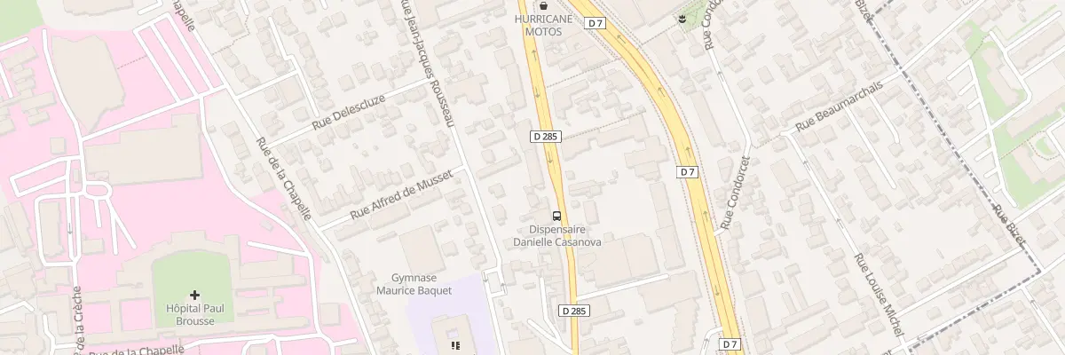 Plan du 77 Rue Jean-jacques Rousseau à Villejuif