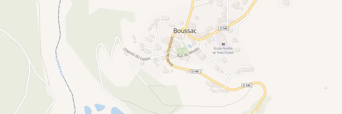 Plan du 5020 Rue du Moulin à Boussac