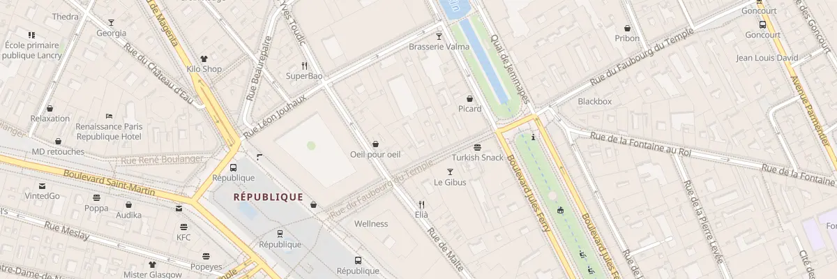 Plan du 17 Rue du Faubourg du Temple à Paris 10e Arrondissement