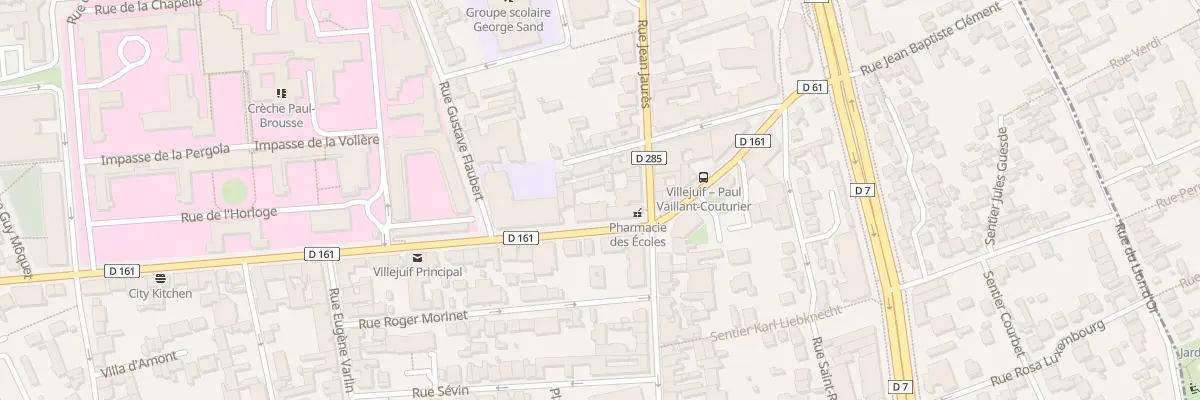 Plan du 2B Av Paul Vaillant-couturier à Villejuif