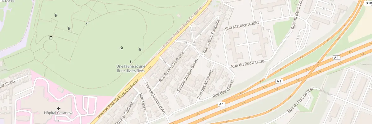 Plan du 7 Rue Roland Vachette à Saint-Denis