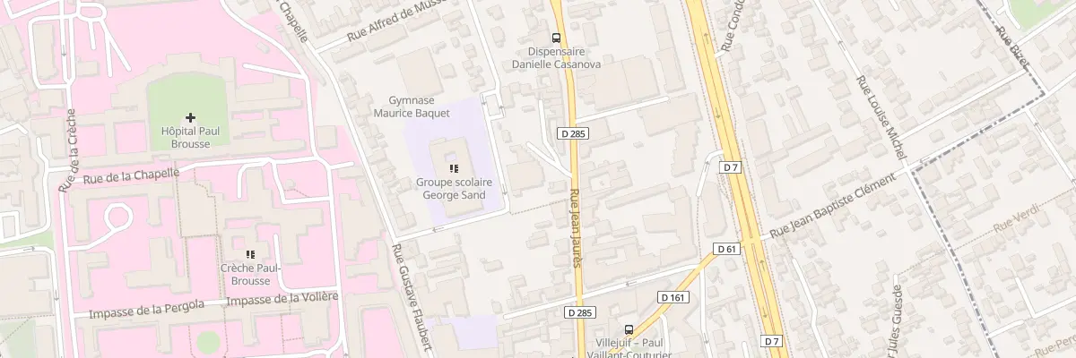 Plan du 10 Rue Jean Jaurès à Villejuif