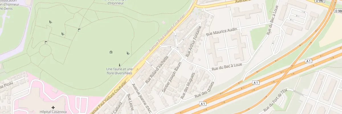 Plan du 3 Rue Roland Vachette à Saint-Denis
