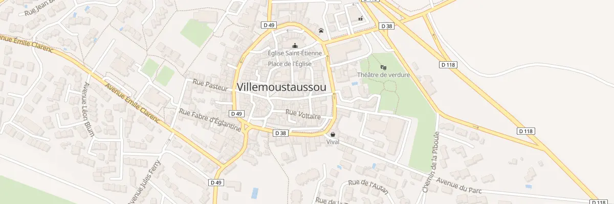 Plan du 5 Rue Emile Brunet à Villemoustaussou