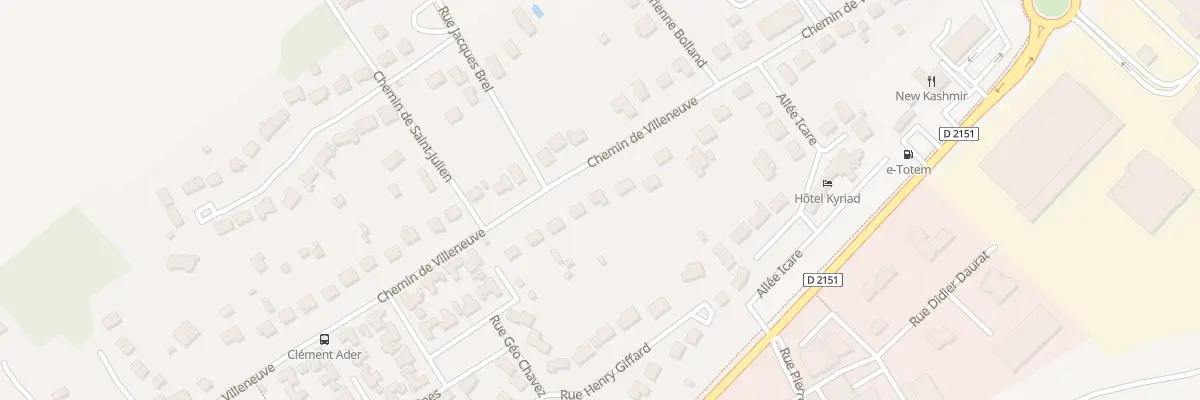 Plan du 97 Che de Villeneuve à Bourges
