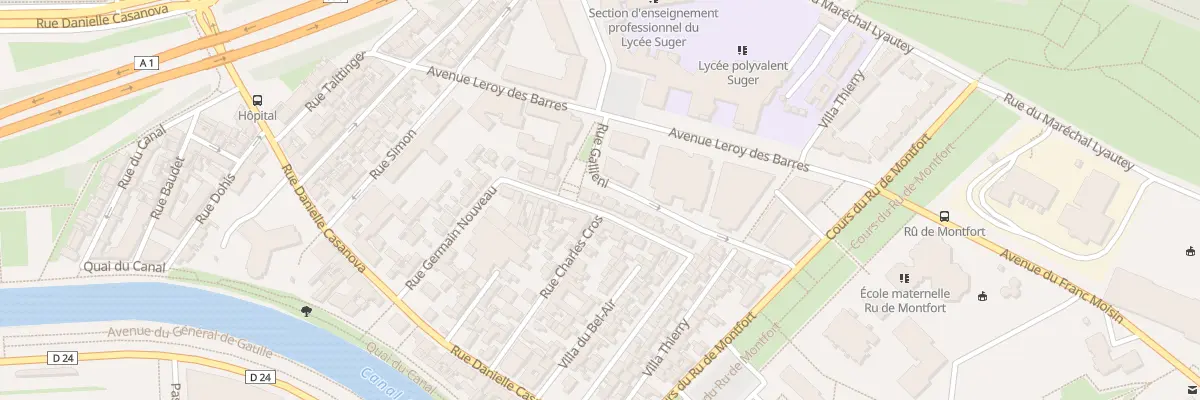 Plan du 50 Rue du Progrès à Saint-Denis