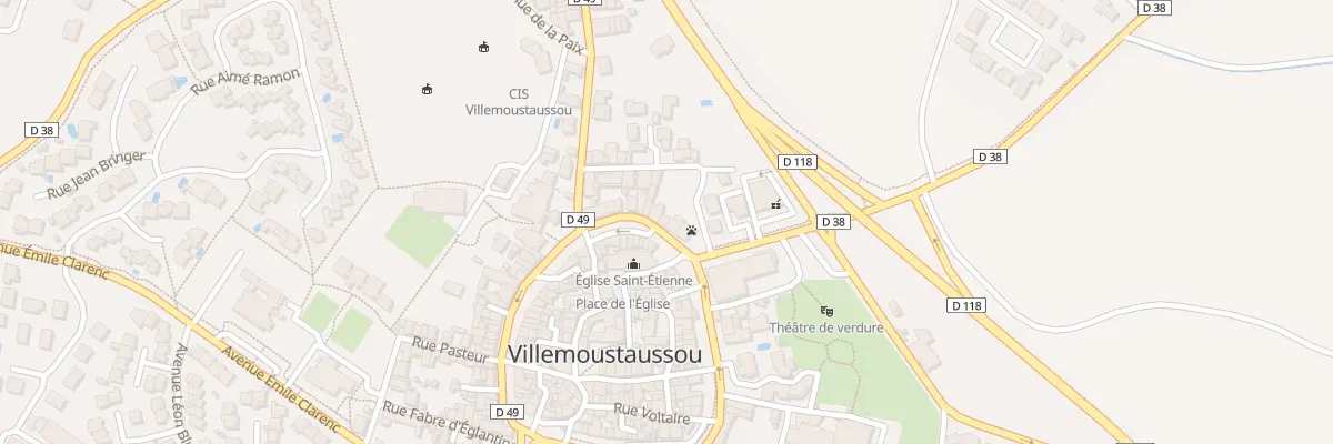 Plan du 13 Bd de la Mairie à Villemoustaussou