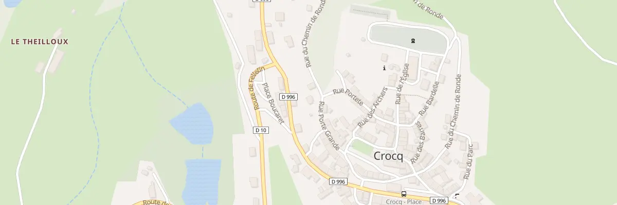 Plan du 7 Rue Porte Grande à Crocq