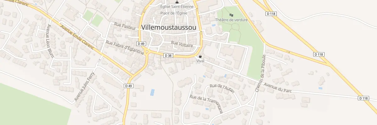 Plan du 3 Bd du General Aymard à Villemoustaussou
