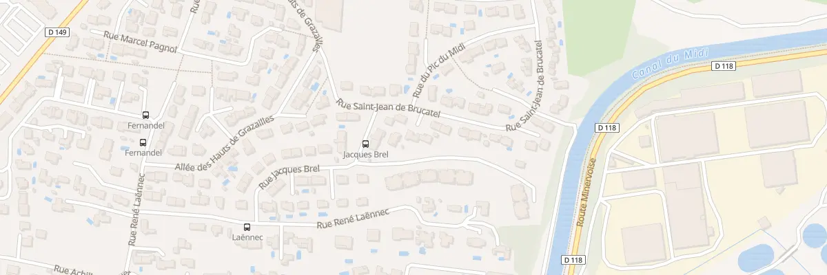 Plan du 24 Rue St Jean de Brucatel à Carcassonne
