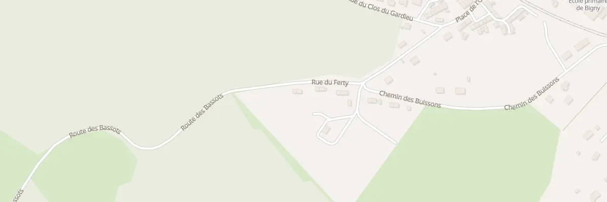 Plan du 27 Rue Le Ferty à Vallenay