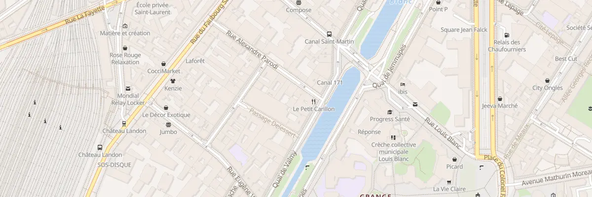 Plan du 3 Rue Alexandre Parodi à Paris 10e Arrondissement