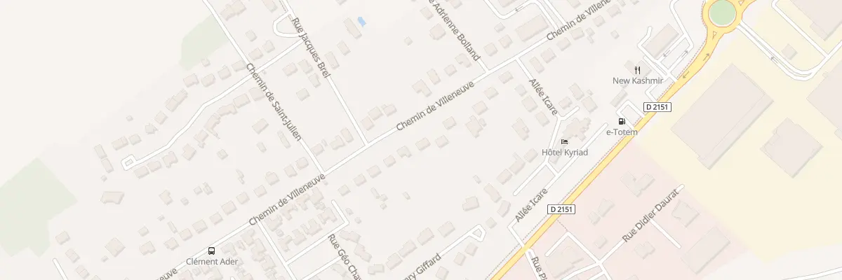 Plan du 95 Che de Villeneuve à Bourges