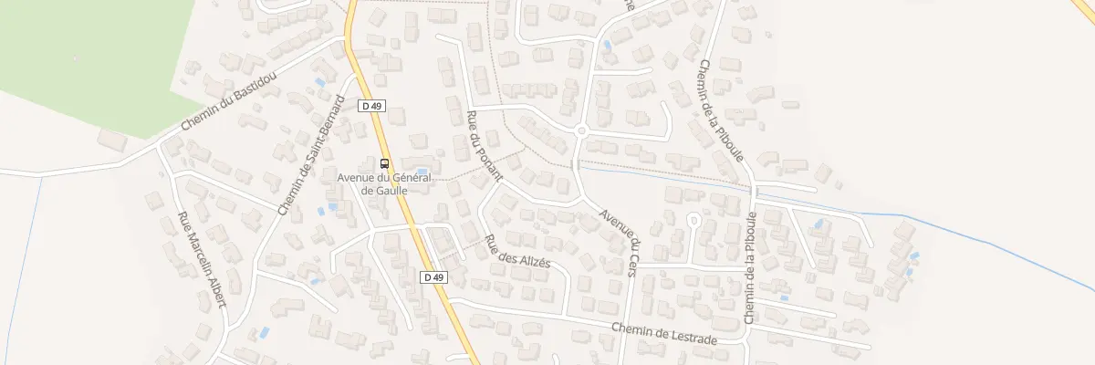 Plan du 3 Rue du Ponant à Villemoustaussou