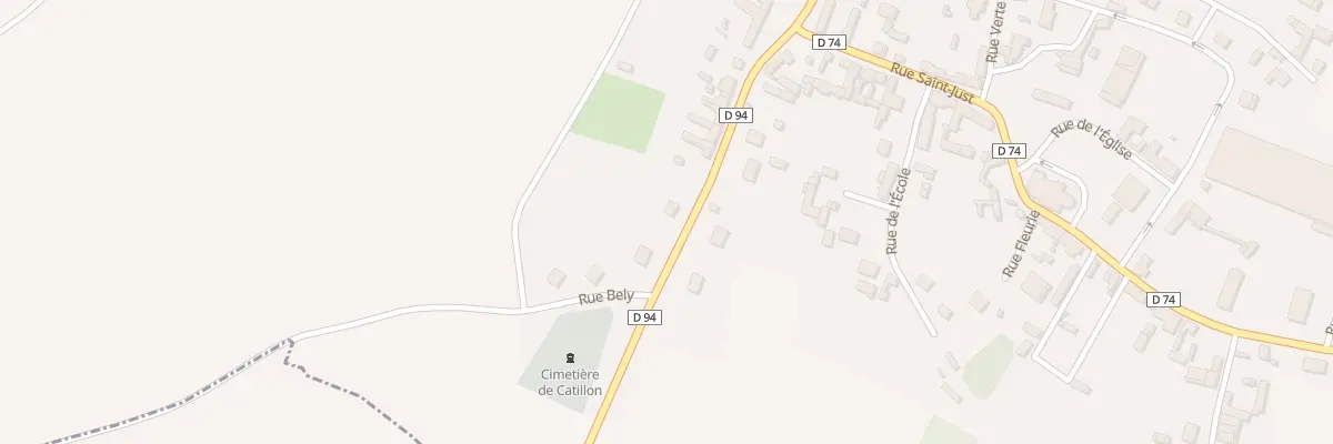 Plan du 83 Rue de Beauvais à Catillon-Fumechon