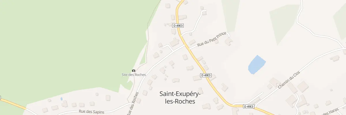 Plan du 1 Rue des Roches à Saint-Exupéry-les-Roches