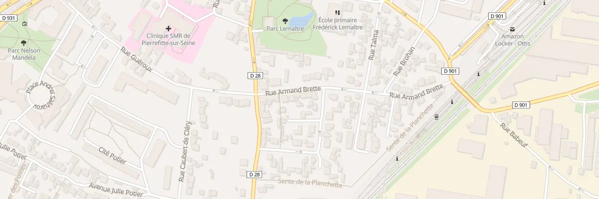 Plan du 8 Rue Armand Brette à Saint-Denis