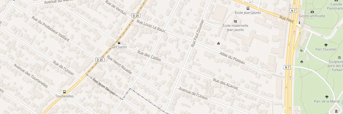 Plan du 4 Rue des Cailles à Juvisy-sur-Orge
