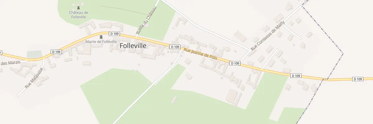 Plan du 21 Rue Jeanne de Poix à Folleville