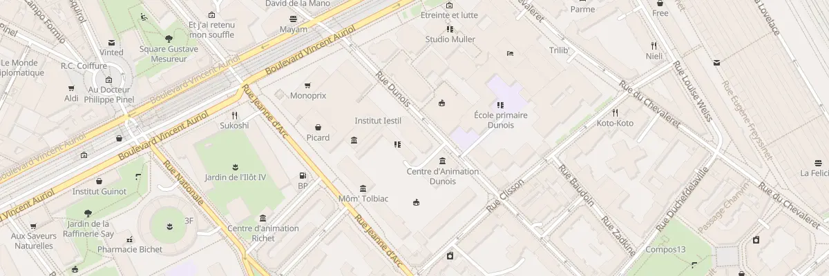 Plan du 69 Rue Dunois à Paris 13e Arrondissement