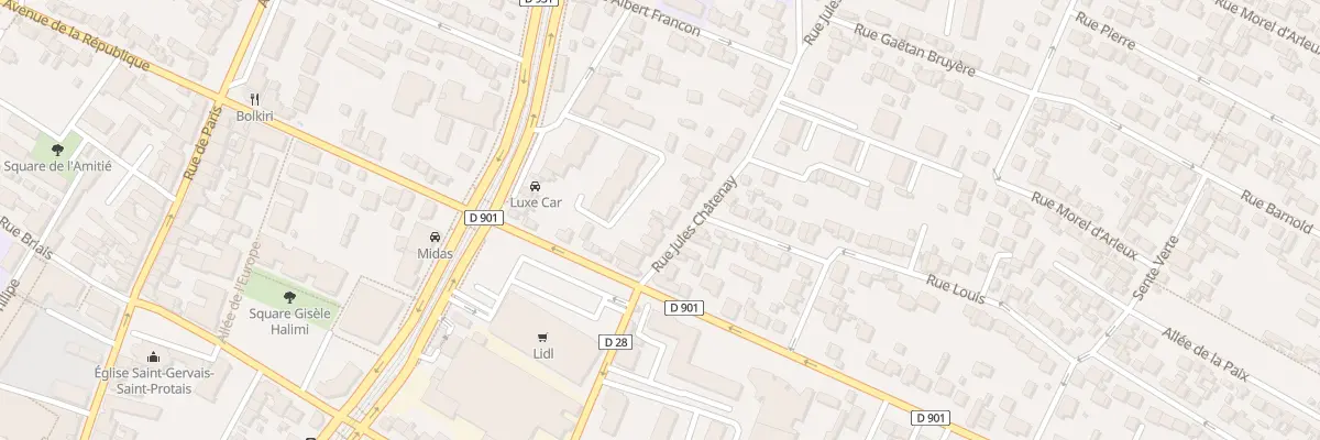 Plan du 9 Rue Jules Châtenay à Saint-Denis