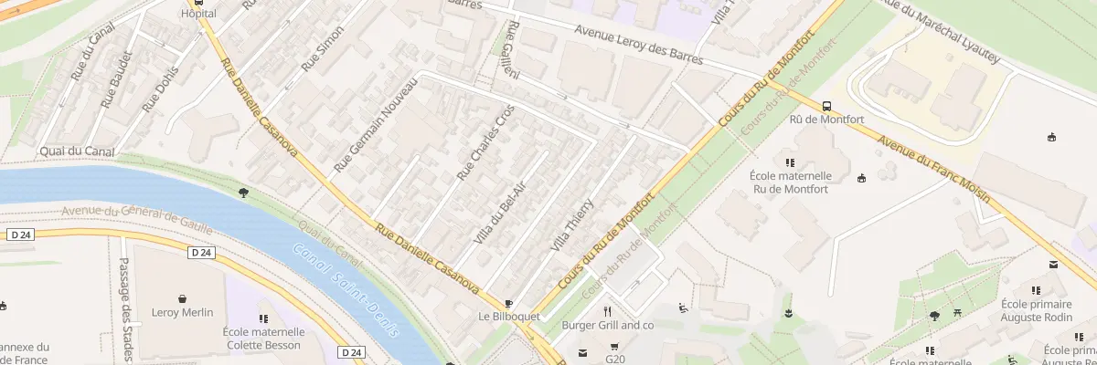 Plan du 17 Rue du Progrès à Saint-Denis