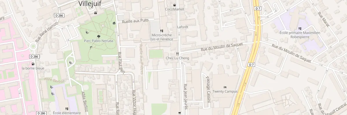 Plan du 92 Rue Jean Jaurès à Villejuif