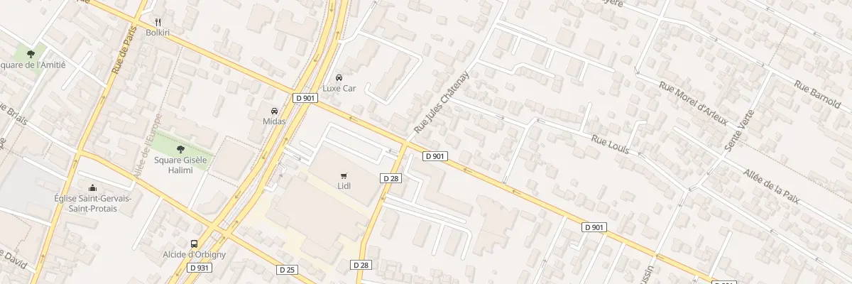 Plan du 43 Bd Charles de Gaulle à Saint-Denis