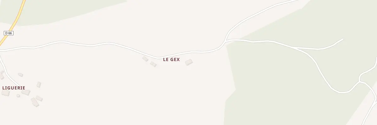 Plan du 6072 Le Gex à Marcolès
