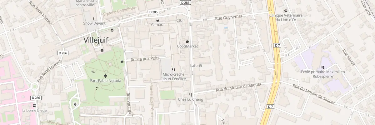Plan du 68 Rue Jean Jaurès à Villejuif