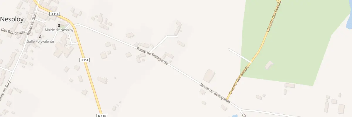 Plan du 25 Rte de Bellegarde à Nesploy
