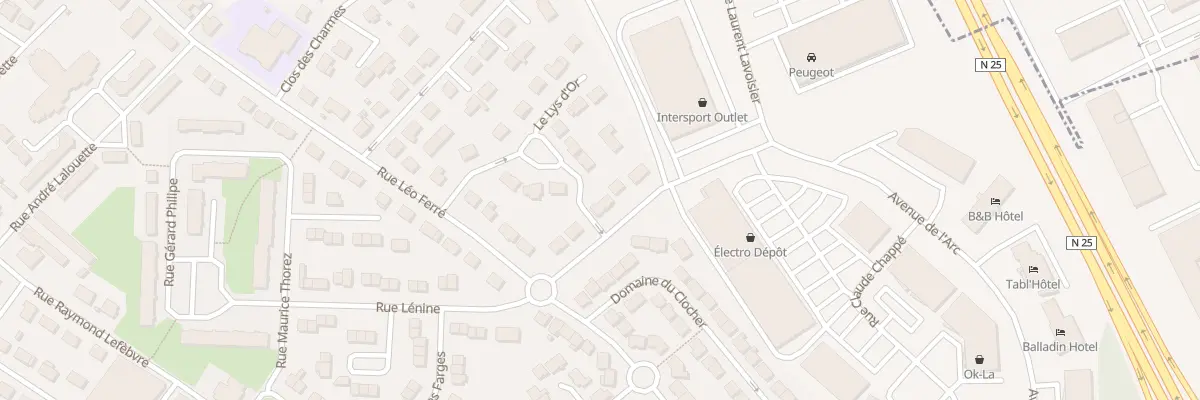 Plan du 5 Rue Jean Baptiste Delambre à Longueau