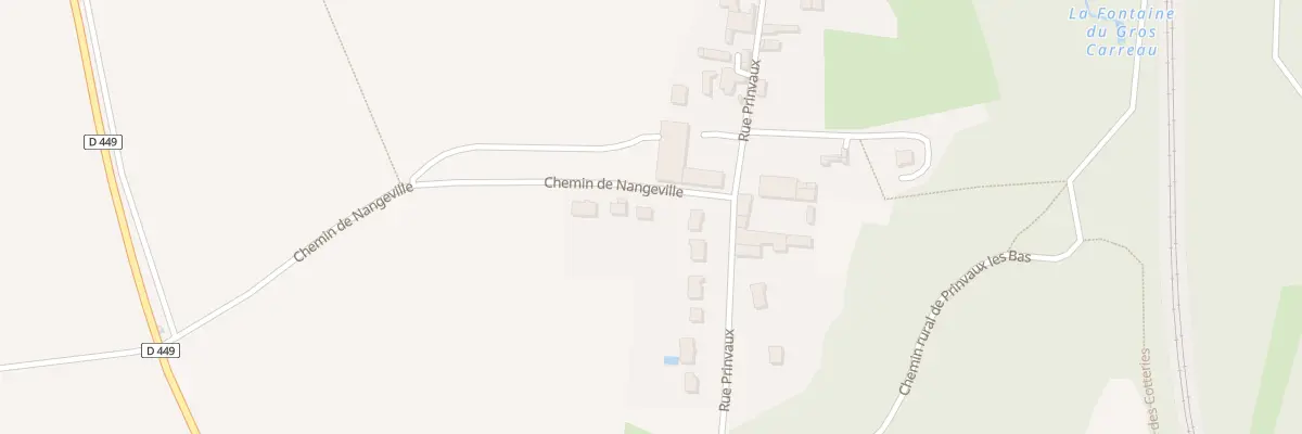 Plan du 3 Che de Nangeville à Boigneville