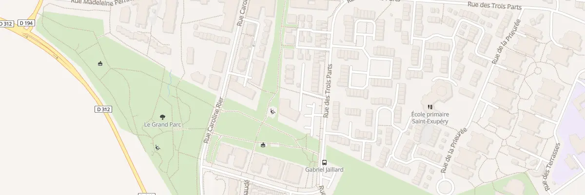 Plan du 12 Rue des Trois Parts à Bondoufle
