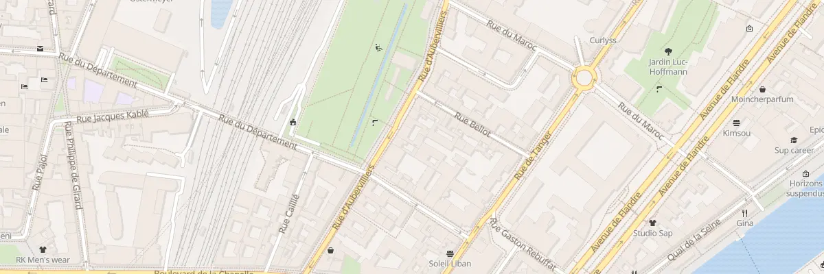 Plan du 34 Rue d’Aubervilliers à Paris 19e Arrondissement