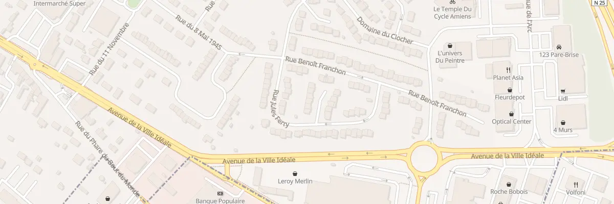 Plan du 21 Rue Jules Ferry à Longueau