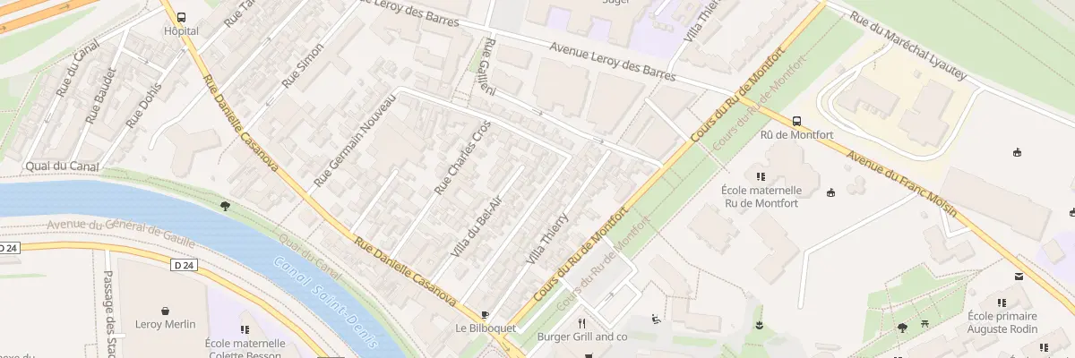 Plan du 21 Rue du Progrès à Saint-Denis