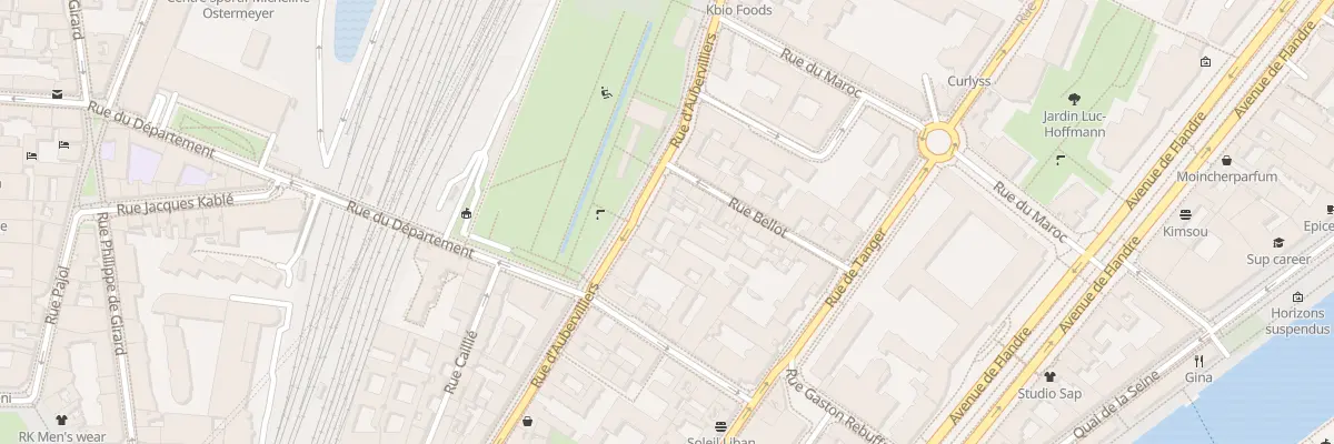 Plan du 36 Rue d’Aubervilliers à Paris 19e Arrondissement