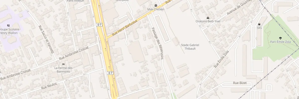 Plan du 26 Rue Henri Barbusse à Villejuif