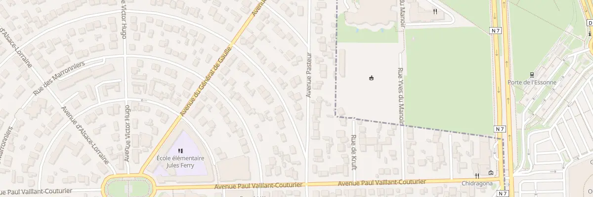 Plan du 127 Rue Maurice Moser à Paray-Vieille-Poste