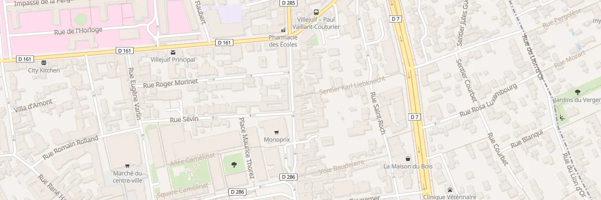 Plan du 55 Rue Jean Jaurès à Villejuif