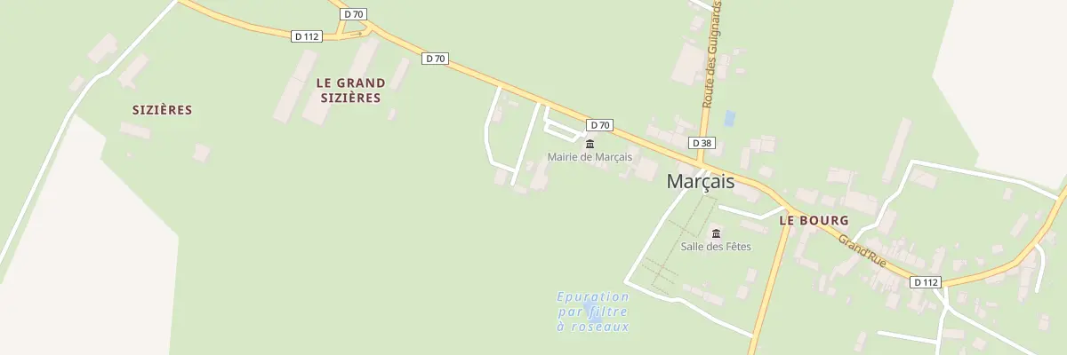 Plan du 3 Le Bourg à Marçais