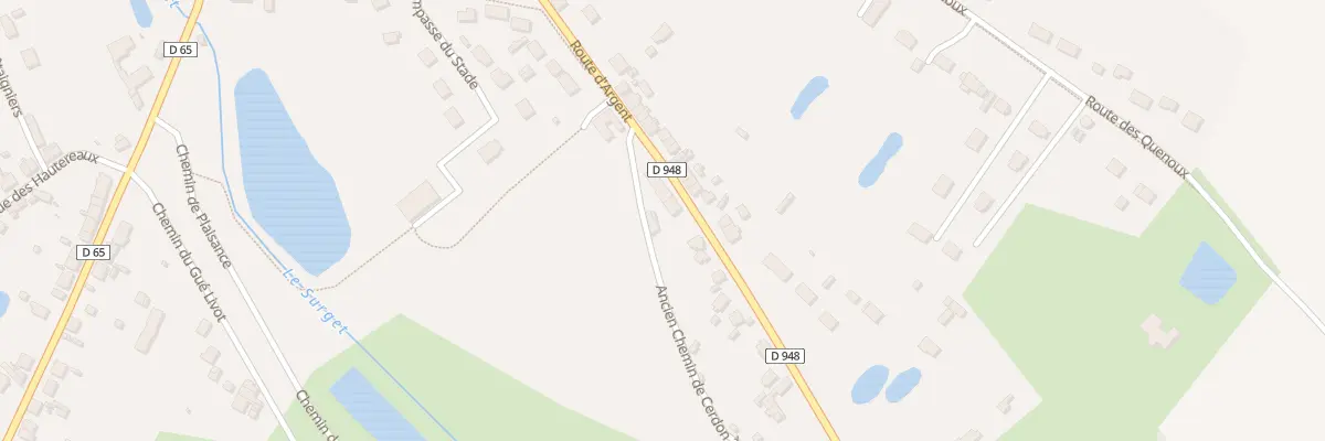 Plan du 64 Rte d’Argent à Cerdon