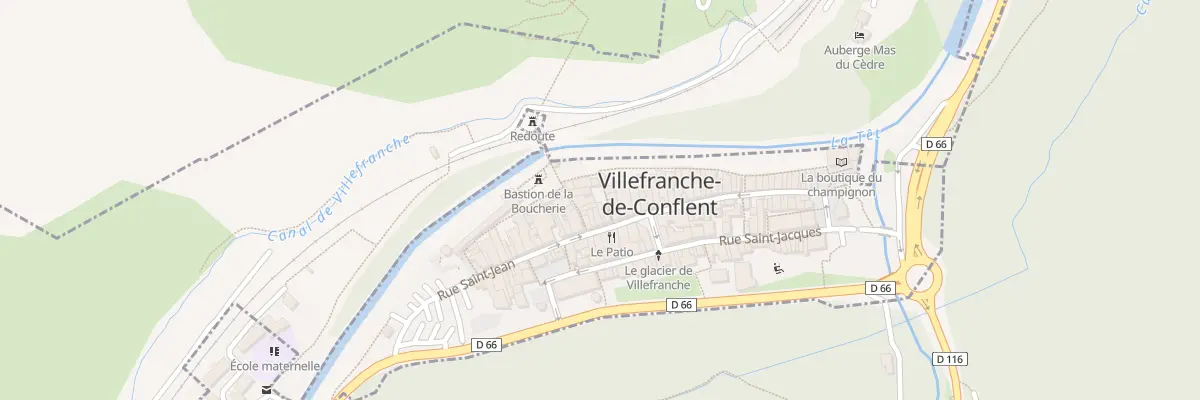 Plan du 1 Rue des Tisserands à Villefranche-de-Conflent