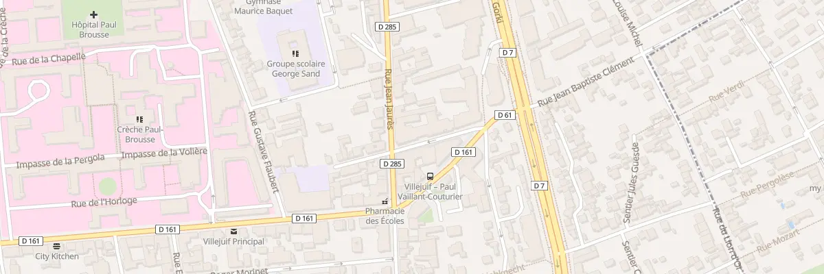Plan du 1 Rue Jean Baptiste Clément à Villejuif