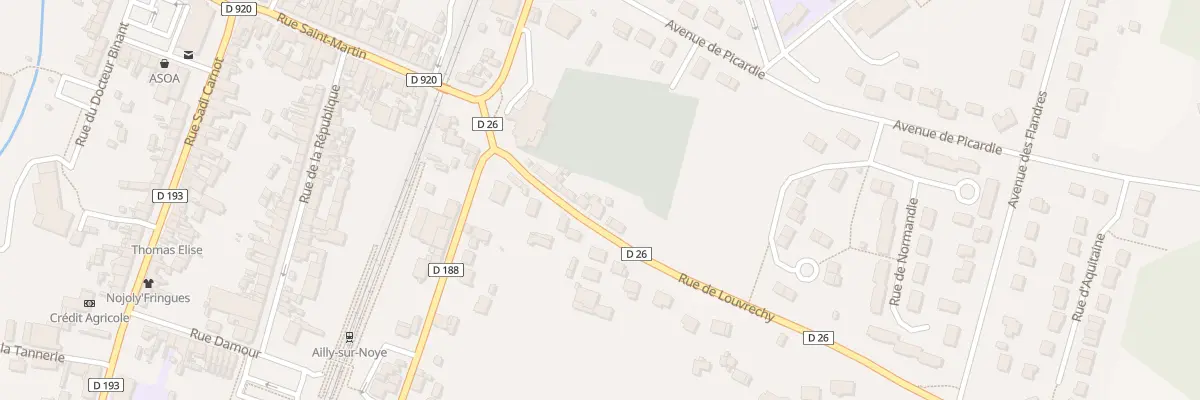 Plan du 7 Rue de Louvrechy à Ailly-sur-Noye